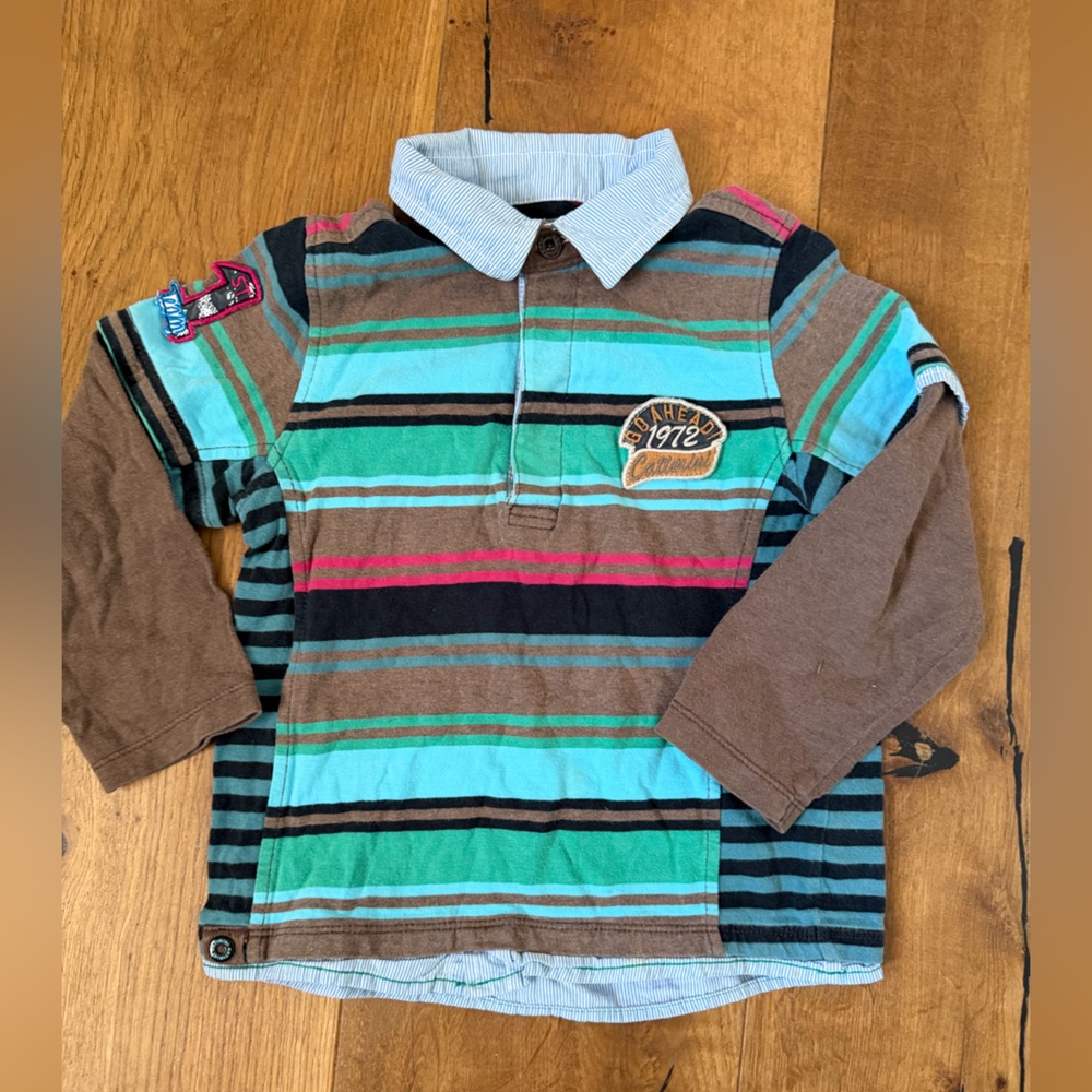 Catimini Multicolor Striped Polo Shirt